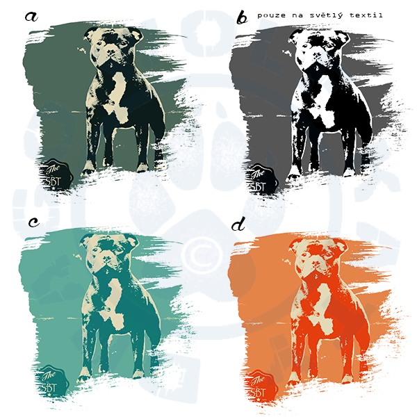 Oblečení s motivem Staffbull retro – DragoWolfKaty