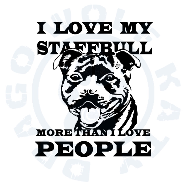 hrnek s motive Staffbull people