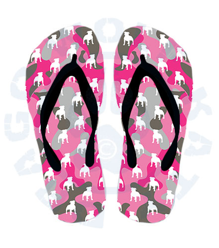 Letní žabky - Staffbull camouflage pink