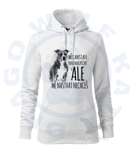 Dámská mikina Cape - Amstaff jsem nebezpečná