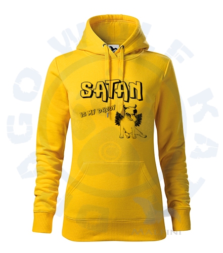 Dámská mikina Cape - Satan, is my daddy BULLTERRIER