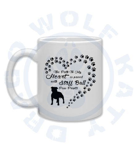 Staffbull srdce tlapky