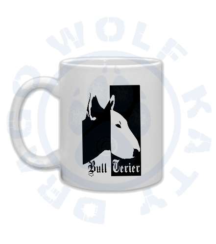 Bullterrier black white