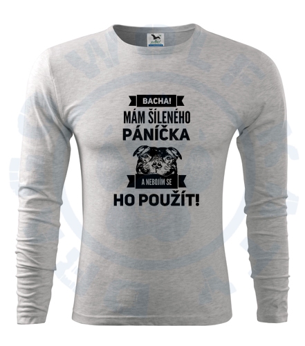 Pánské triko Fit - T Long Sleeve - Šílený páníček SBT