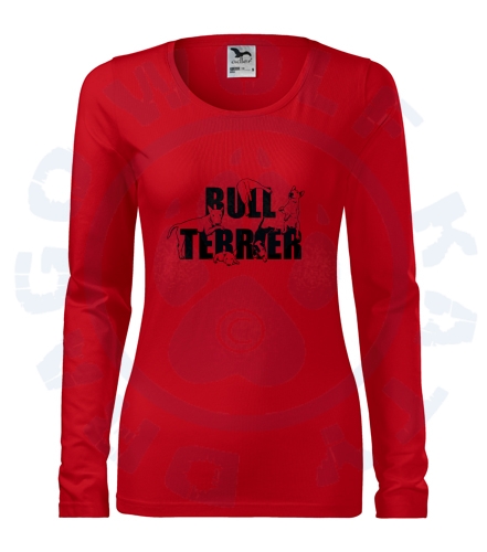 Dámské triko SLIM - Bullterrier parta