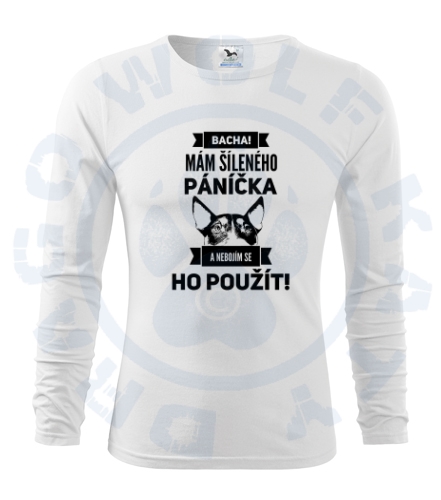 Pánské triko Fit - T Long Sleeve - Šílený páníček Bulík