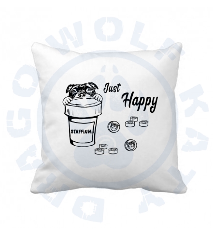 Polštář s povlakem - Just happy SBT