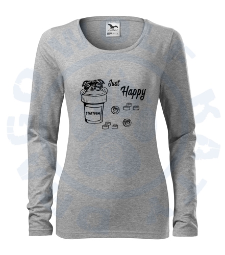 Dámské triko SLIM - Just happy SBT