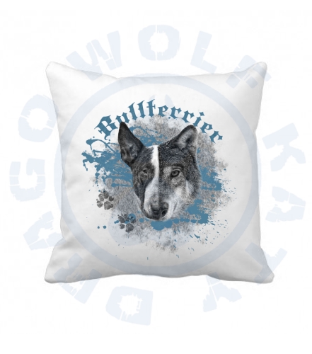 Polštář s povlakem - Wolf bullterrier