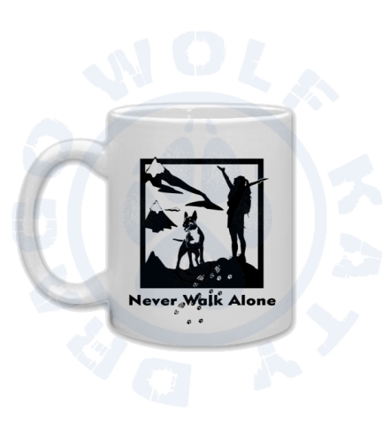 Hrnek Never Walk Alone Bullterrier