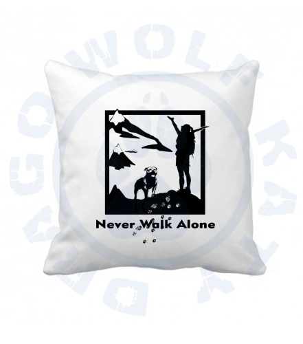Polštář s povlakem - Never Walk Alone Staffbull