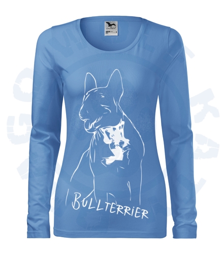 Dámské triko SLIM - Bullterrier Chilli