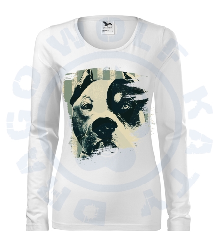 Dámské triko SLIM - American Bully retro