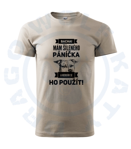Pánské triko Basic - Amstaff šílení