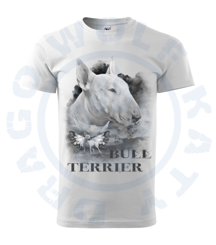 Pánské triko - Bull Terrier Alf angel 2019