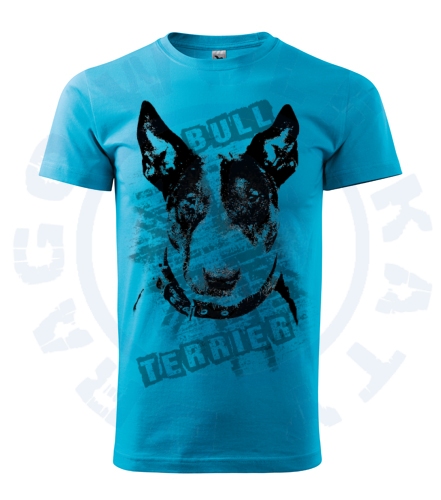 Pánské triko Basic - Bullterrier Wall