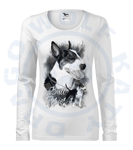 Dámské triko SLIM - Bullterrier Wolf 2019