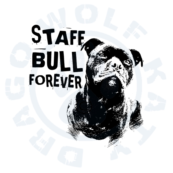 Polštář s povlakem - Staffbull forever 2020