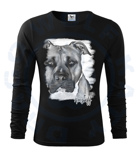 Pánské triko Fit - T Long Sleeve - Amstaff ART 