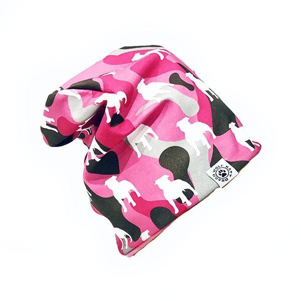Nákrčník - Staffbull pink camouflage
