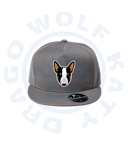 Snapback kšiltovka s výšivkou Bullterrier cartoon
