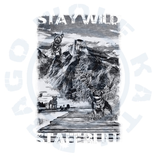 Dámské triko Pure - Staffbull Stay Wild