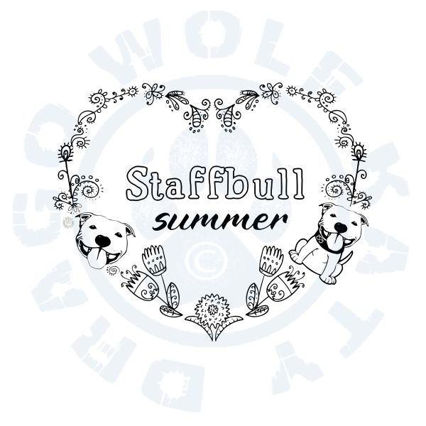 Dětské body - Staffbull Summer - Omalovánka