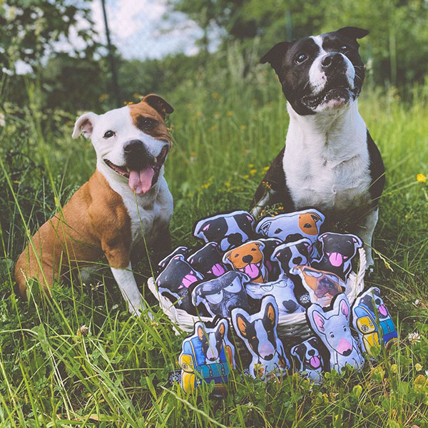 Klíčenka DWK - Bullčičák Amstaff - Nečum na mě