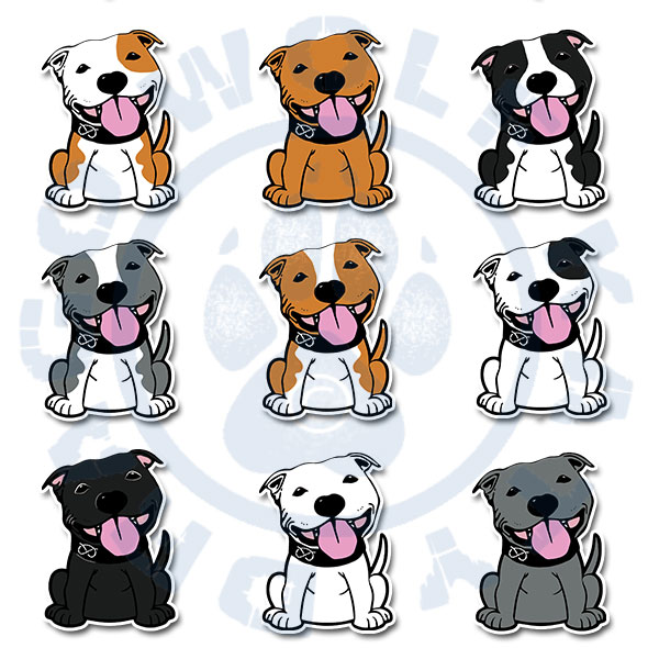 Polštář DWK - Bullčičák staffbull - Miluji Tě