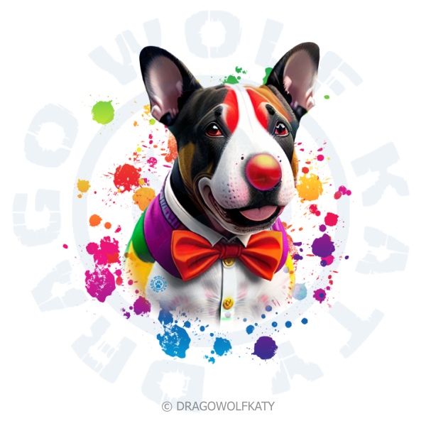 Pánské triko - Bullterrier klaun