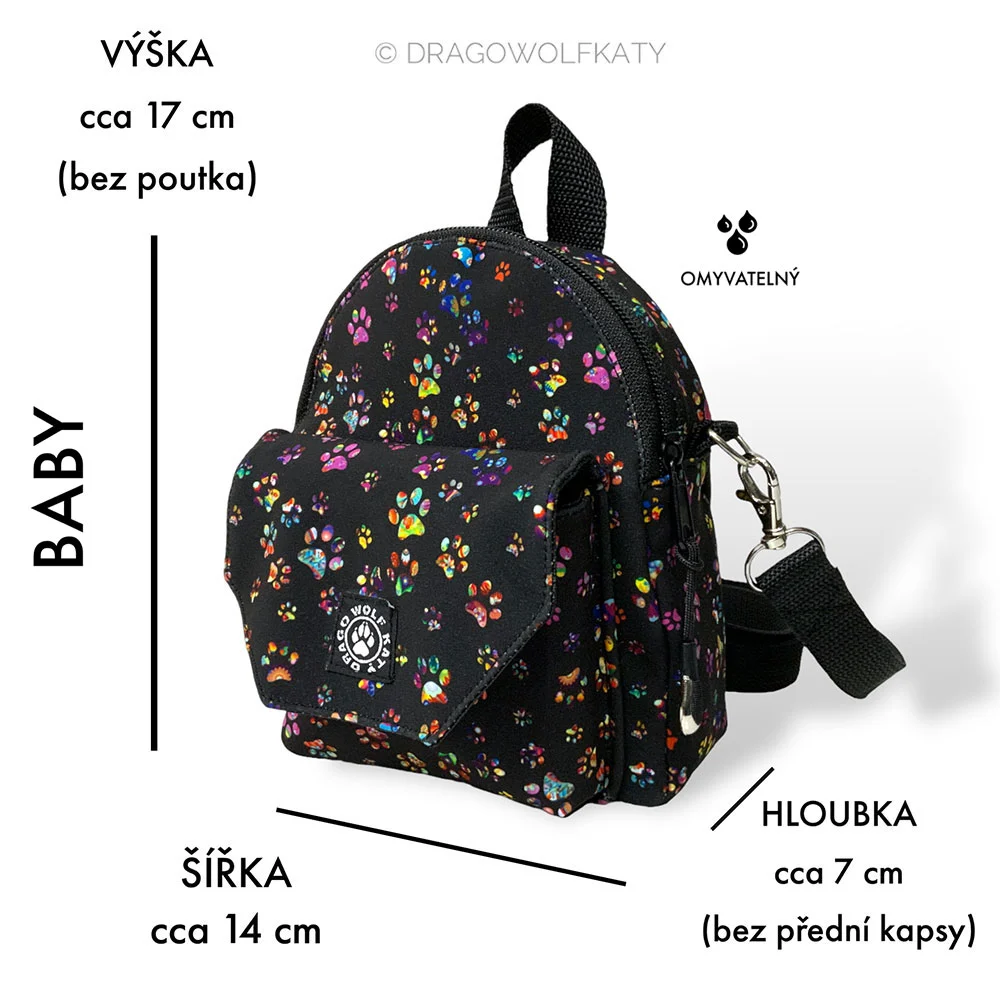 Baby/Small batoh / Pamlskovník - Uzlík Grey