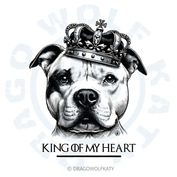 Pánské triko Basic - Staffbull King Of My Heart