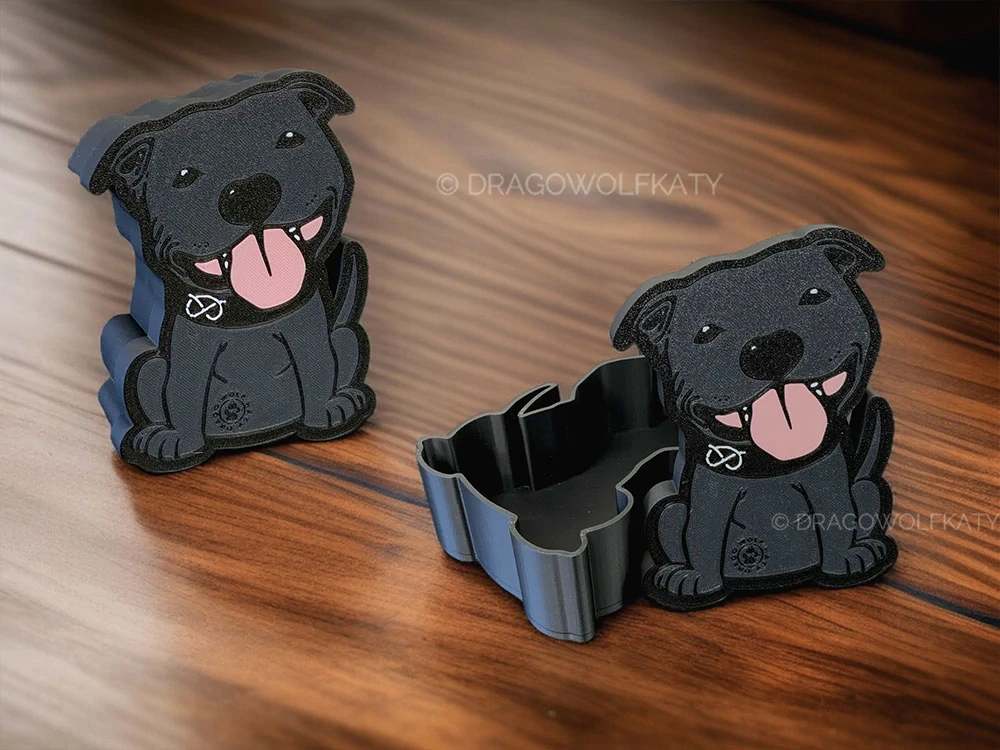 Bullčičák Staffbull černý - krabička