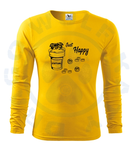 Pánské triko Fit - T Long Sleeve - Just happy SBT