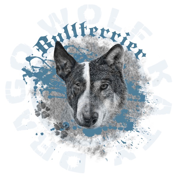 Dámské triko s dlouhým rukávem - Wolf bullterrier