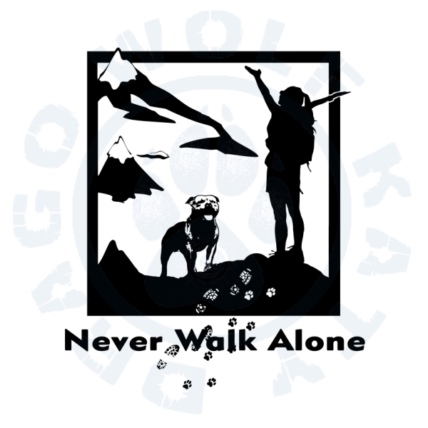 Dětské body - Never Walk Alone Staffbull