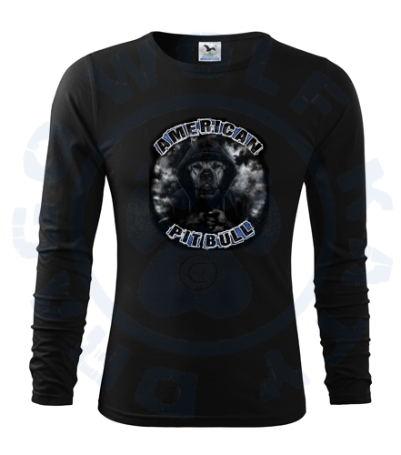 Pánské triko Fit - T Long Sleeve - Pitbull Dark