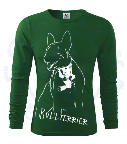Pánské triko Fit - T Long Sleeve - Bullterrier Chilli