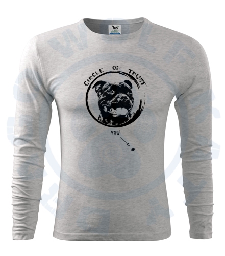 Pánské triko Fit - T Long Sleeve - Staffbull Circle Of Trust