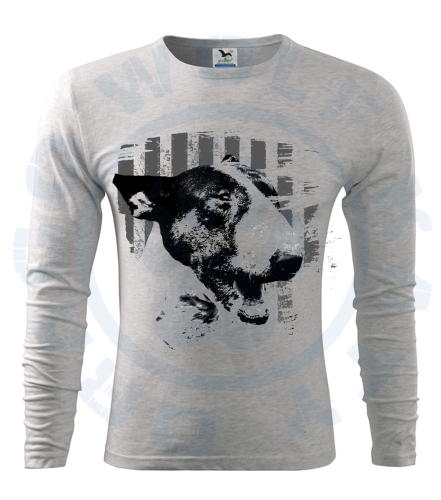 Pánské triko Fit - T Long Sleeve - Bullterrier retro