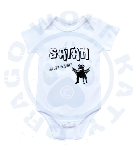 Dětské body - Satan, is my daddy STAFFBULL