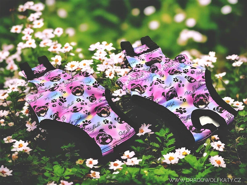 Hárací kalhotky - Staffbull My Life duhový