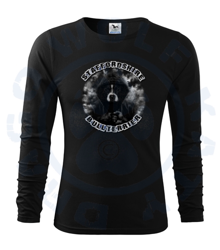 Pánské triko Fit - T Long Sleeve - Staffbull Dark