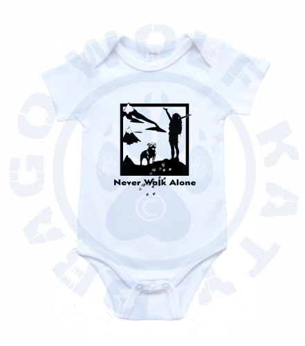 Dětské body - Never Walk Alone Staffbull