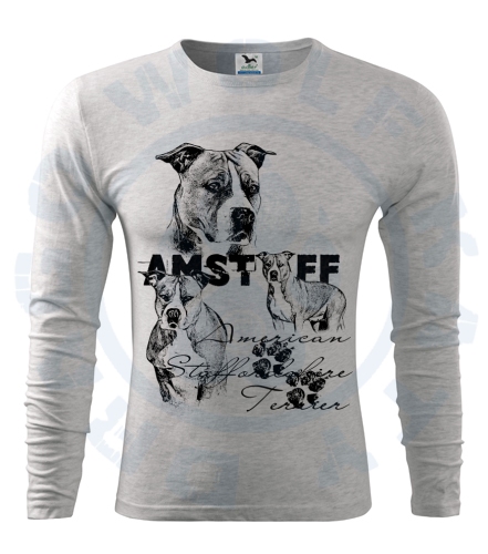 Pánské triko Fit - T Long Sleeve - Amstaff 2019