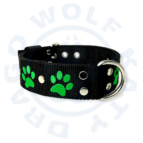 Obojek s výšivkou - Tlapky