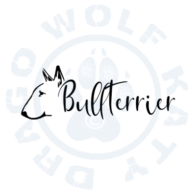 Mikinové šaty s výšivkou - Bullterrier