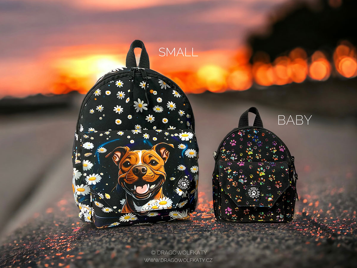 Baby/Small batoh / Pamlskovník - Staffbull kebulky