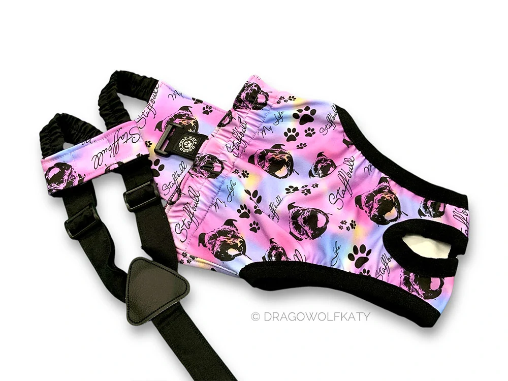 Hárací kalhotky - Staffbull My Life duhový