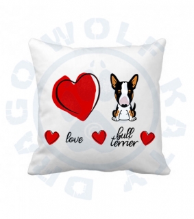 Polštář s povlakem Bullterrier Cartoon